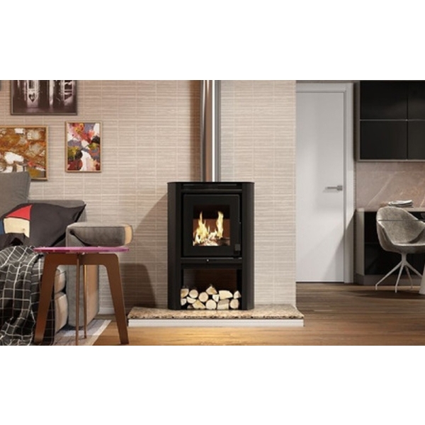 Estufa Calefactor A Leña Metavila 78m2 9kw Doble Combustion - Imagen 4