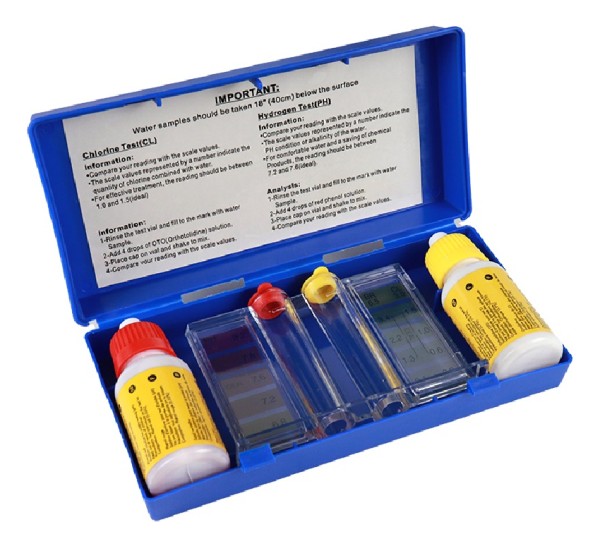 Test Kit 20cc P/piscina Medidor Cloro Y Ph