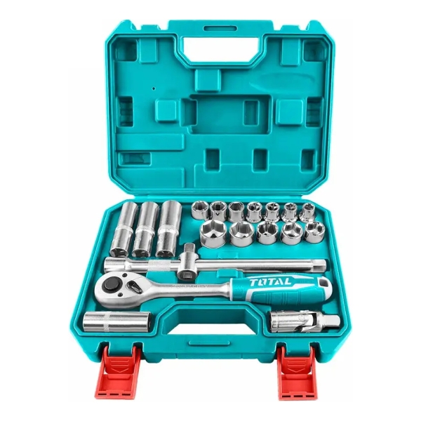 Kit De Herramientas Total Tht121201 Maletín Dados 20 Piezas - Imagen 3