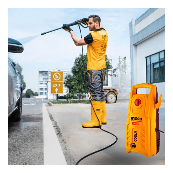 Hidrolavadora 1600w 140bar Autostop 5.5l/min Ingco - Imagen 4