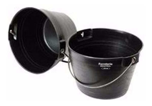 Balde Albañil Super Reforzado Pvc Manija 8mm Elsue