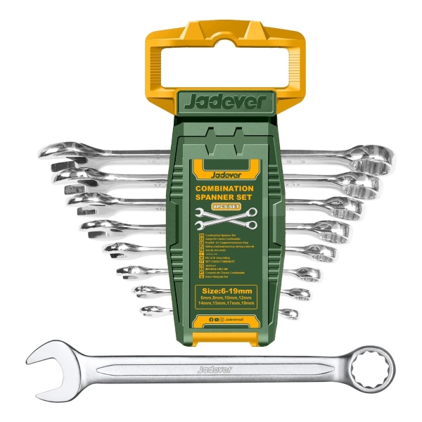 Set De 8 Llaves Combinadas Boca Estriada Jadever Jdsp1208 - Imagen 3