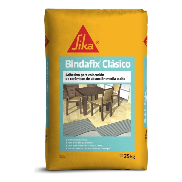 Bindafix Clásico Sika Adhesivo Para Ceramicas 25 Kg