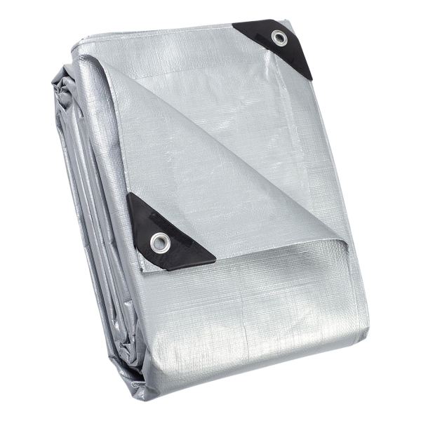 Lona Reforzada Con Protección Uv Gris 6x5 Metros Jadever - Imagen 3