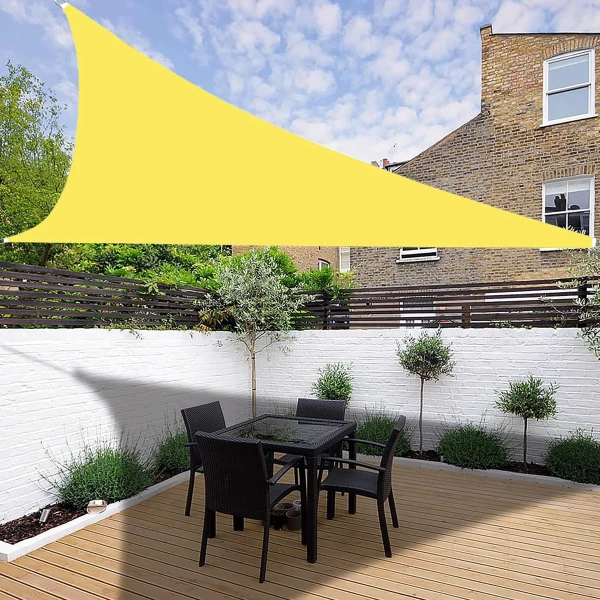 Malla Sombra Vela Toldo 3 X 3mts Jardin Elsue Triangular - Imagen 4
