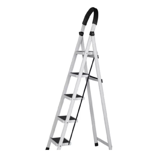 Escalera Metal Familiar Plegable Tijera 5esc 1.5m Hasta 150k - Imagen 4
