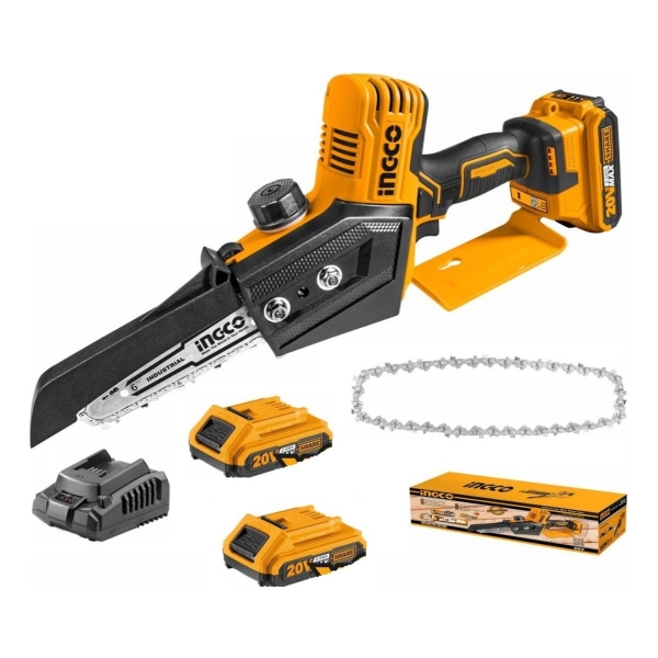 Mini Motosierra Ingco C Bat Y Cargador P20s 20v Cgsli20682 - Imagen 3