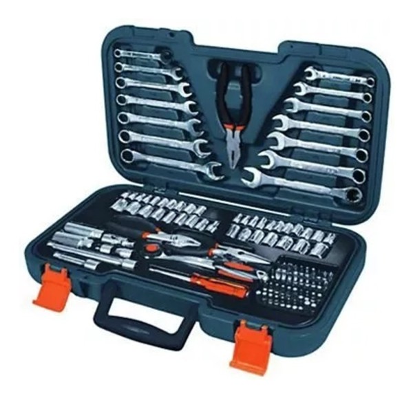 Juego Alicates, Llaves Y Dados Truper Set-124 - 124 Piezas