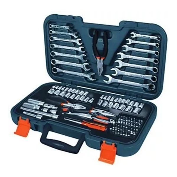 Juego Alicates, Llaves Y Dados Truper Set-124 - 124 Piezas
