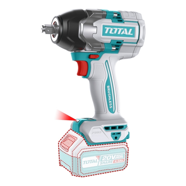 Llave Impacto 20v 1/2'' 850nm Total Tiwli2085 - Imagen 3