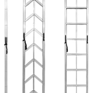 Escalera Aluminio Plegable Compacta 5 Esc 1.5m Hasta 150kg