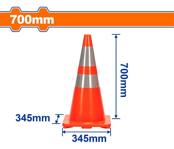 Cono Trafico Reflectivo Vial 70cm Wadfow Wyj1a70 - Imagen 2
