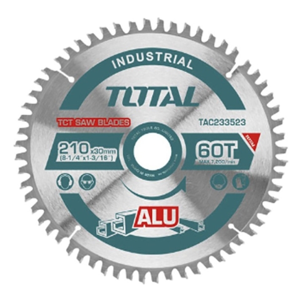 Disco De Corte Para Aluminio 210mm 60 Diente Total Tac233523 - Imagen 3
