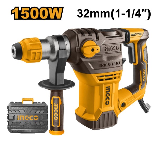 Rotomartillo Ingco Rh150028 1500w 850rpm 5.5j 4400 Bpm - Imagen 3