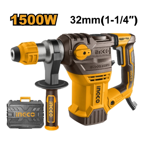 Rotomartillo Ingco Rh150028 1500w 850rpm 5.5j 4400 Bpm - Imagen 3