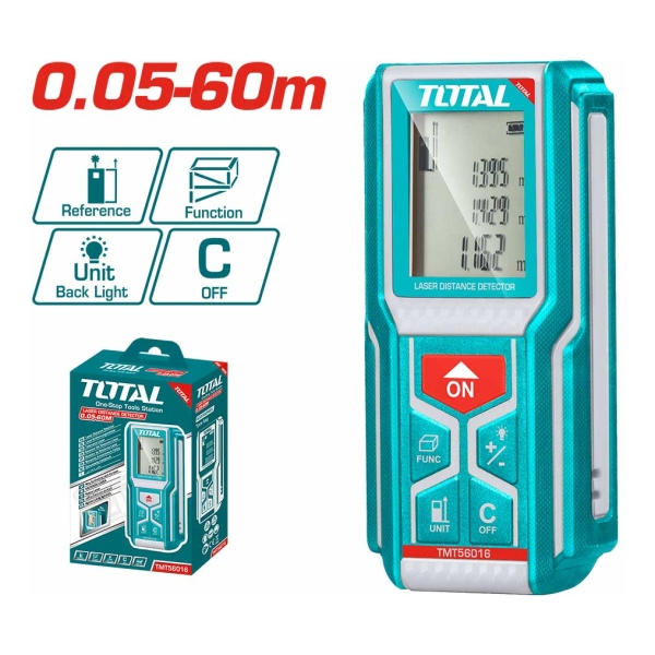 Medidor Láser Total Tmt56016 Turquesa 0.05-60m Precisión 2mm - Imagen 2