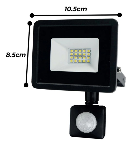 Foco Led Reflector Sensor Movimiento 20w Luz Fria Fotocelula - Imagen 2