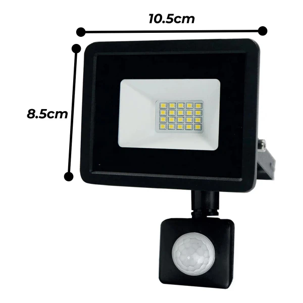 Foco Led Reflector Sensor Movimiento 20w Luz Fria Fotocelula - Imagen 2