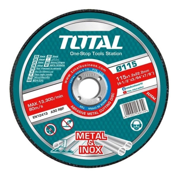 50x Discos Corte Metal Amoladora 4.1/2'' 1.2mm Total - Imagen 4