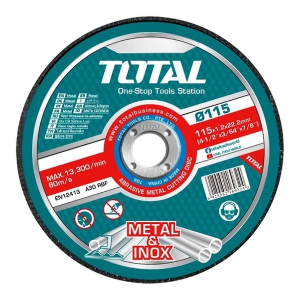 50x Discos Corte Metal Amoladora 4.1/2'' 1.2mm Total - Imagen 4