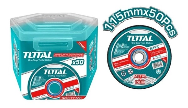 50x Discos Corte Metal Amoladora 4.1/2'' 1.2mm Total - Imagen 3