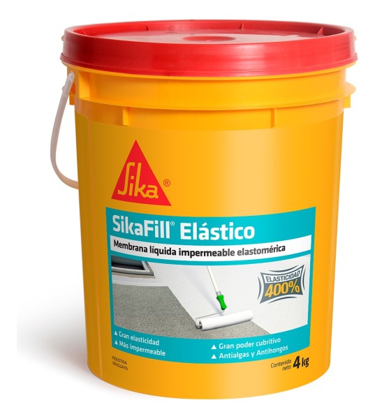 Membrana Liquida 4 Kg Pintura Sikafill Elastico Sika