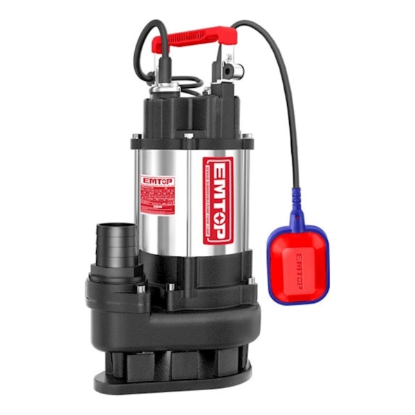 Bomba Sumergible 750w 1hp Pozo Negro Metalica Emtop - Imagen 3