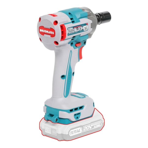 Llave Impacto Total 20v 1/2'' 500nm Sin Carbones Sin Batería - Imagen 4