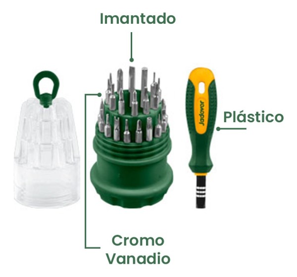 Set 31 En 1 Destornillador De Precision Jadever Jdss1j31 - Imagen 3