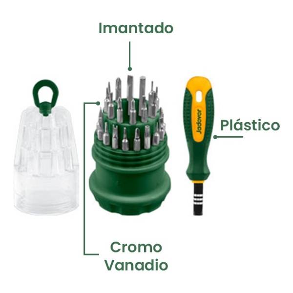 Set 31 En 1 Destornillador De Precision Jadever Jdss1j31 - Imagen 3