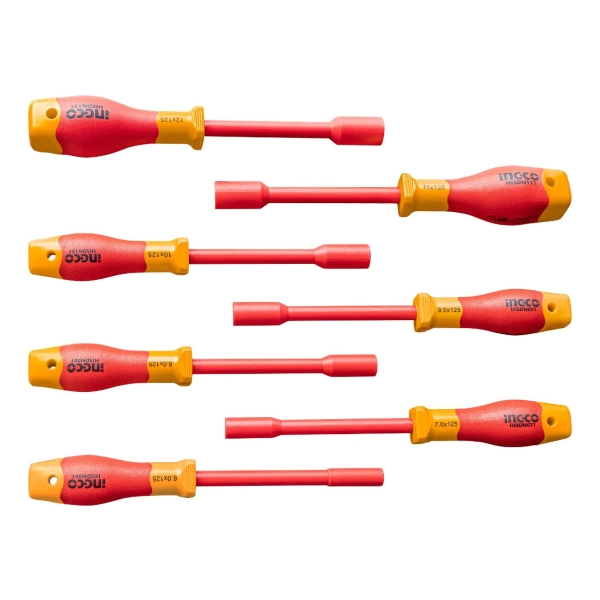 Set Aislado 7 Destornillador Punta Dado Ingco Hkisd0701