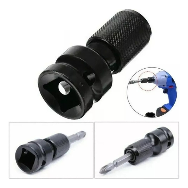 Mandril Adaptador Llave De Impacto 1/2 A 1/4 Hembra Jadever - Imagen 4
