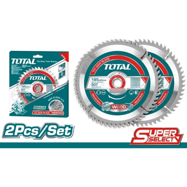 Set De 2 Discos Corte Madera Total Para Sierra Circular, 7.1 - Imagen 3