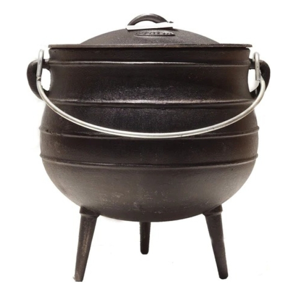 Olla De Hierro Fundido Fundicion Con 3 Patas Y Tapa 58.5 - Imagen 3