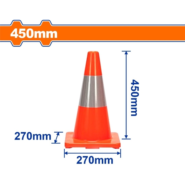Cono Trafico Reflectivo Vial 45cm Wadfow Wyj1a45 - Imagen 2