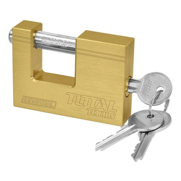 Candado Antipalanca Bronce Macizo 80mm Total Tlk32803 Elsue