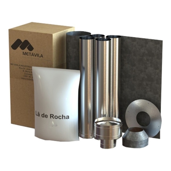 Kit Caños Calefactor Metavila 150mm C/kit Exterior Incluido - Imagen 2