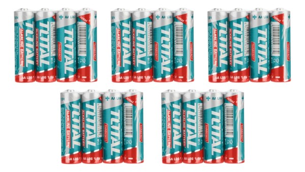 Set Pilas Aa 1.5v Alcalina 20 Unidades Total Thab2a01