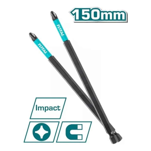 Set Kit 10 Puntas Ph2 Atornillar Impacto 150mm Tacim16ph263 - Imagen 3