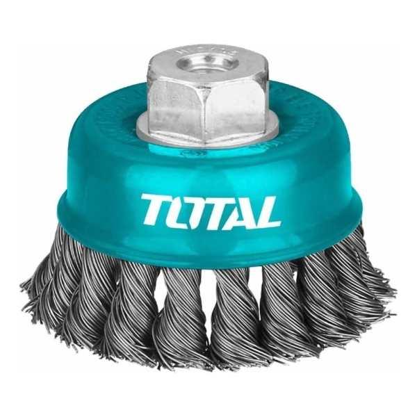 Cepillo De Alambre Trenzado Total - Para Amoladora - 75mm - Imagen 3