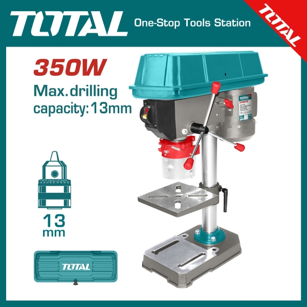 Taladro De Banco 350w 13mm 2650 Rpm Total Tdp133501 - Imagen 3
