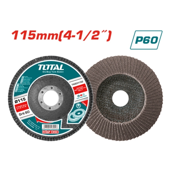 Pack X10 Discos Flap P60 Total Tac631152 - Imagen 3