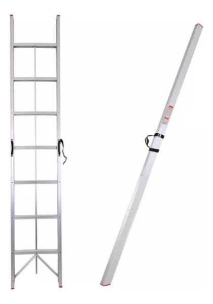 Escalera Aluminio Plegable Compacta 10 Esc 3m Hasta 150kg