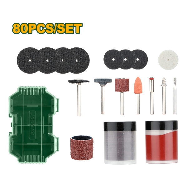 Set De 80 Piezas Para Mini Torno Jadever Jdrr7080 - Imagen 2