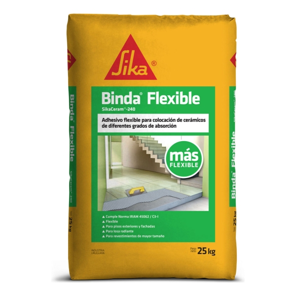 Sika Bindafix Flexible Adhesivo Para Cerámica 25 Kg Elsue - Imagen 3
