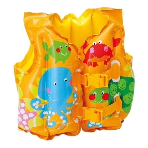 Chaleco Inflable Tropical Infantil 3a5 Años Intex 59661