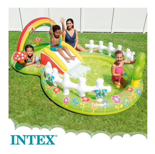 Piscina Inflable Centro De Juegos Con Rociador Intex 57154 - Imagen 2