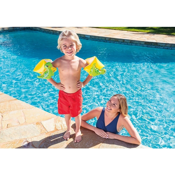 Alitas Flotadores Inflable Infantiles Dinosaurio Intex 56664 - Imagen 2