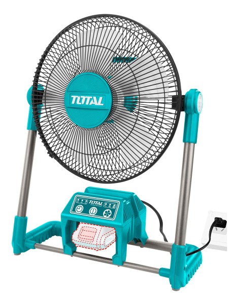 Ventilador Inalámbrico Total 20v, 3 Niveles De Velocidad