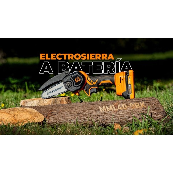 Mini Motosierra Con 2 Baterias Cargador Cadenas 18v Lusqtoff - Imagen 5